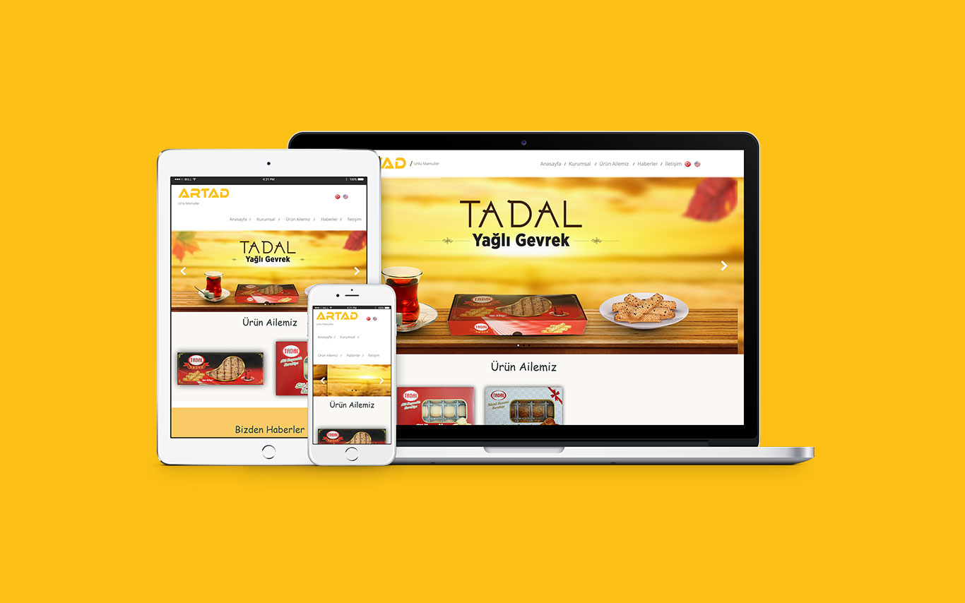 Artad Web Tasarım Çalışması