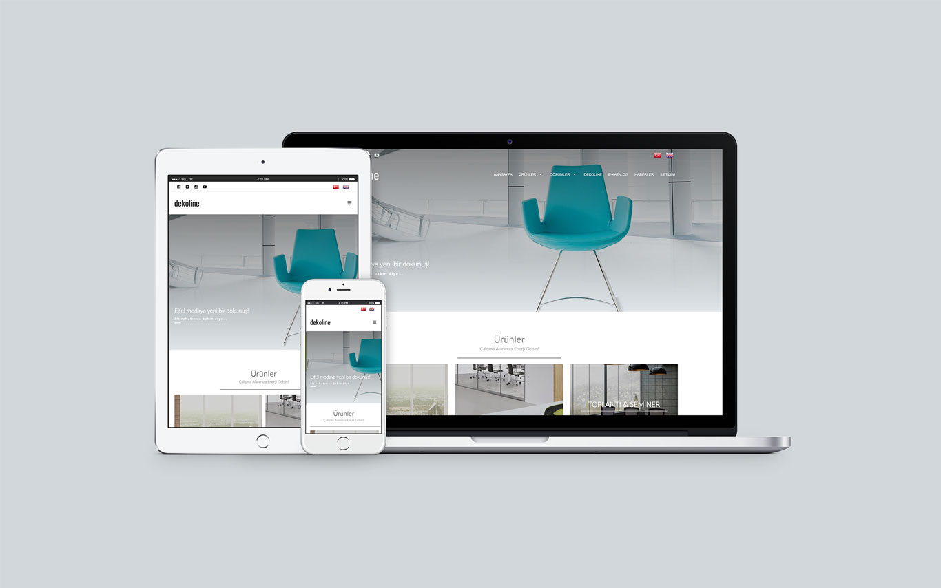 Dekoline Web Tasarım Çalışması