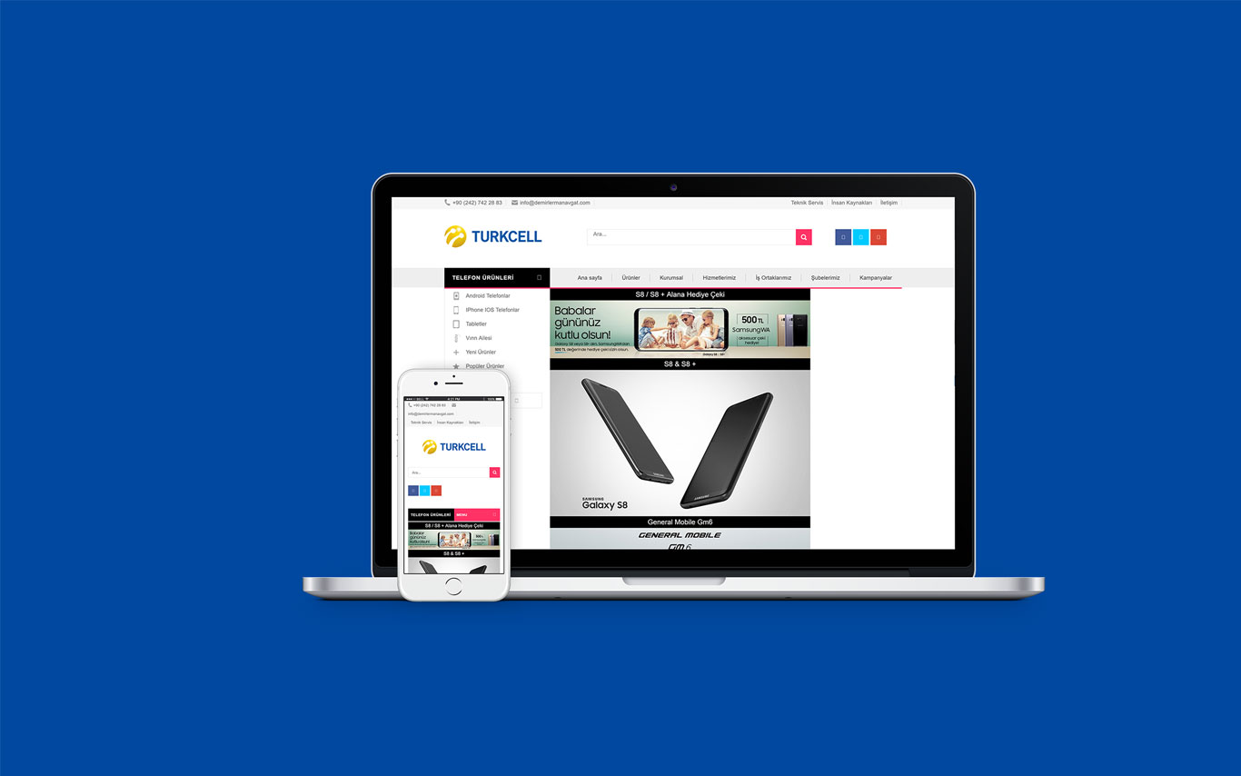 Demirler Manavgat Web Tasarım Çalışması