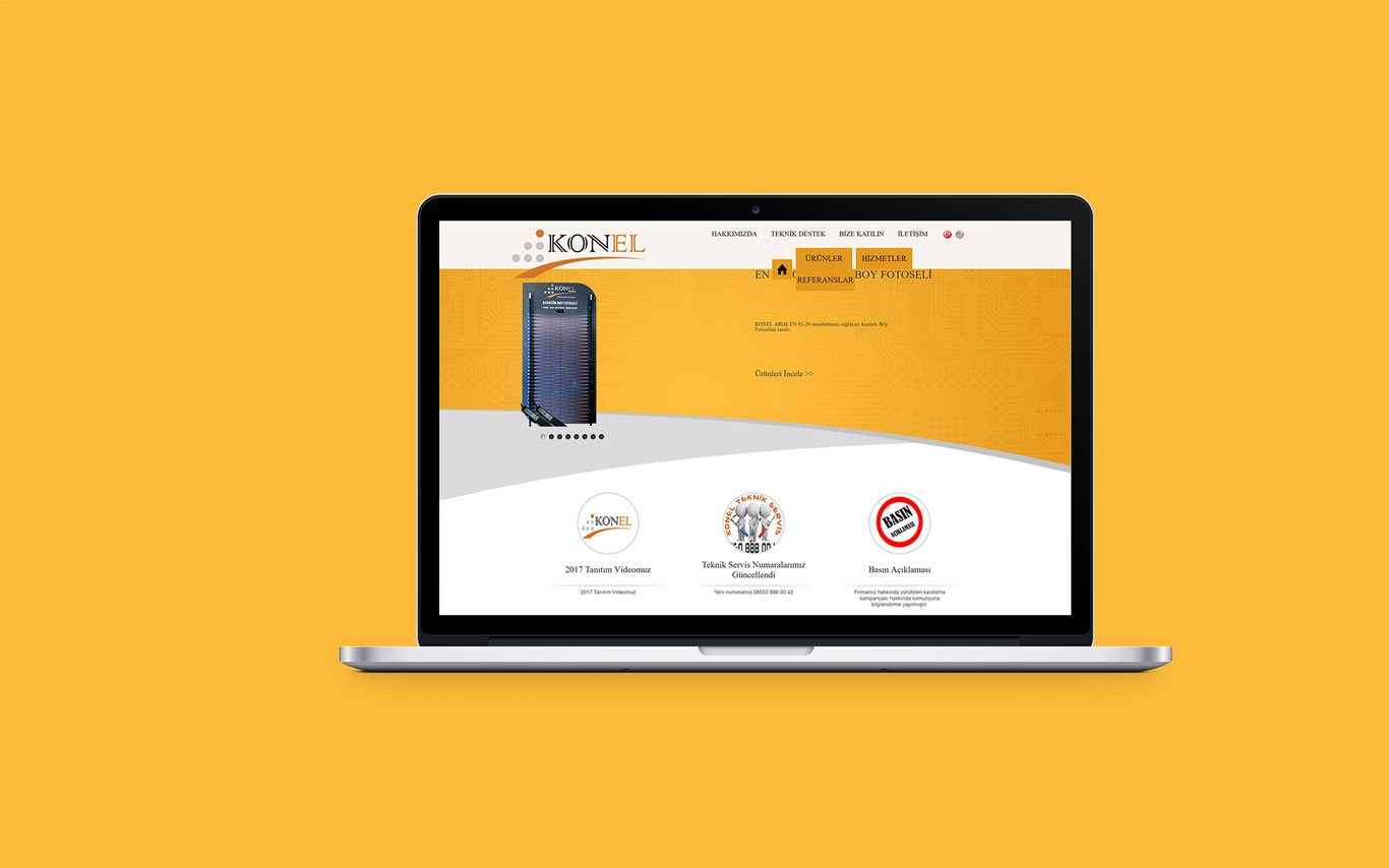 Konel Web Tasarım Çalışması