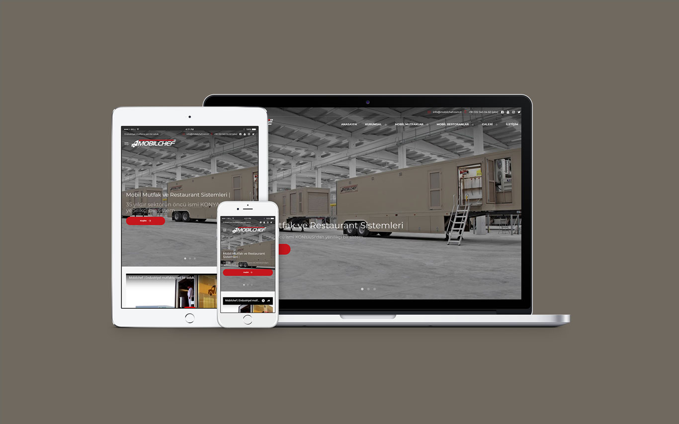 Mobil Chef Web Tasarım Çalışması