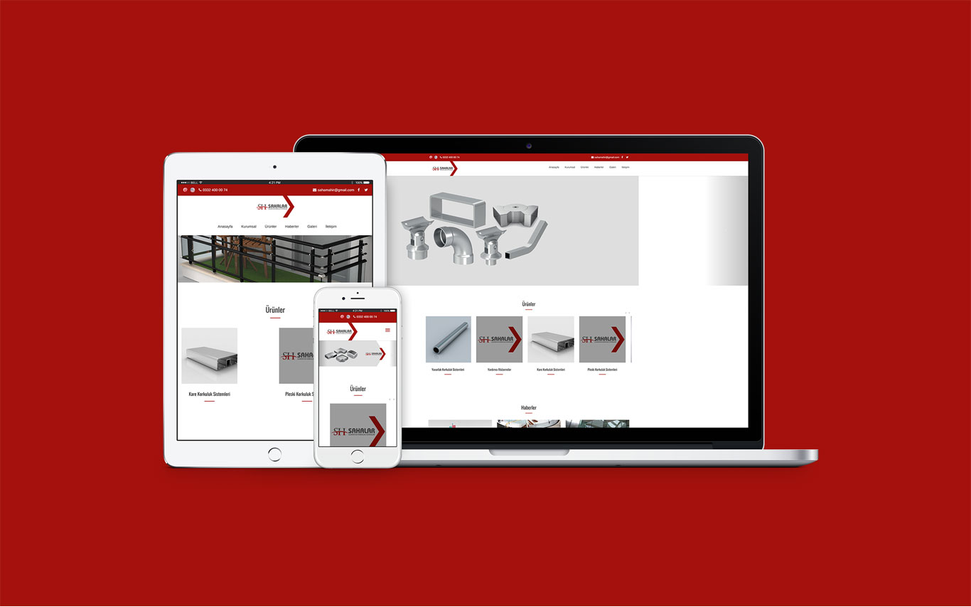 Sahalar Web Tasarım Çalışması