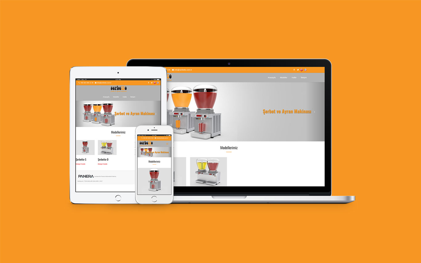 Serbetto Web Tasarım Çalışması