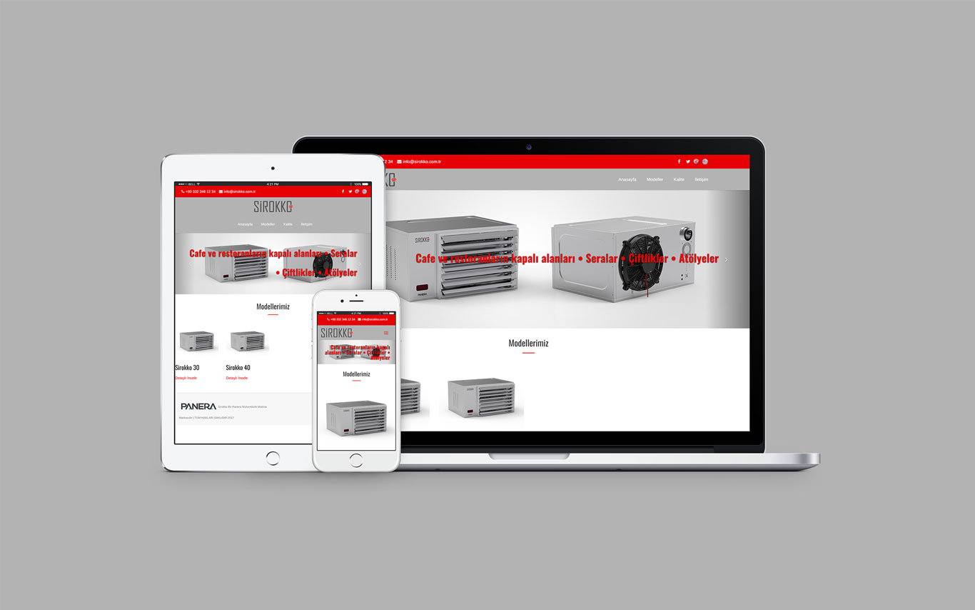 Sırokko Web Tasarım Çalışması
