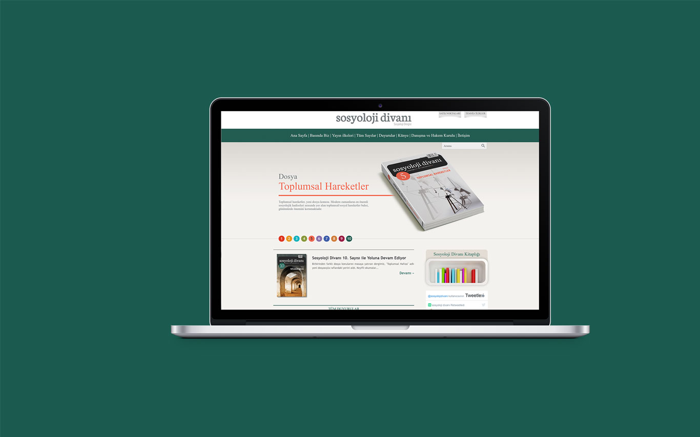 Sosyoloji Divani Web Tasarım Çalışması