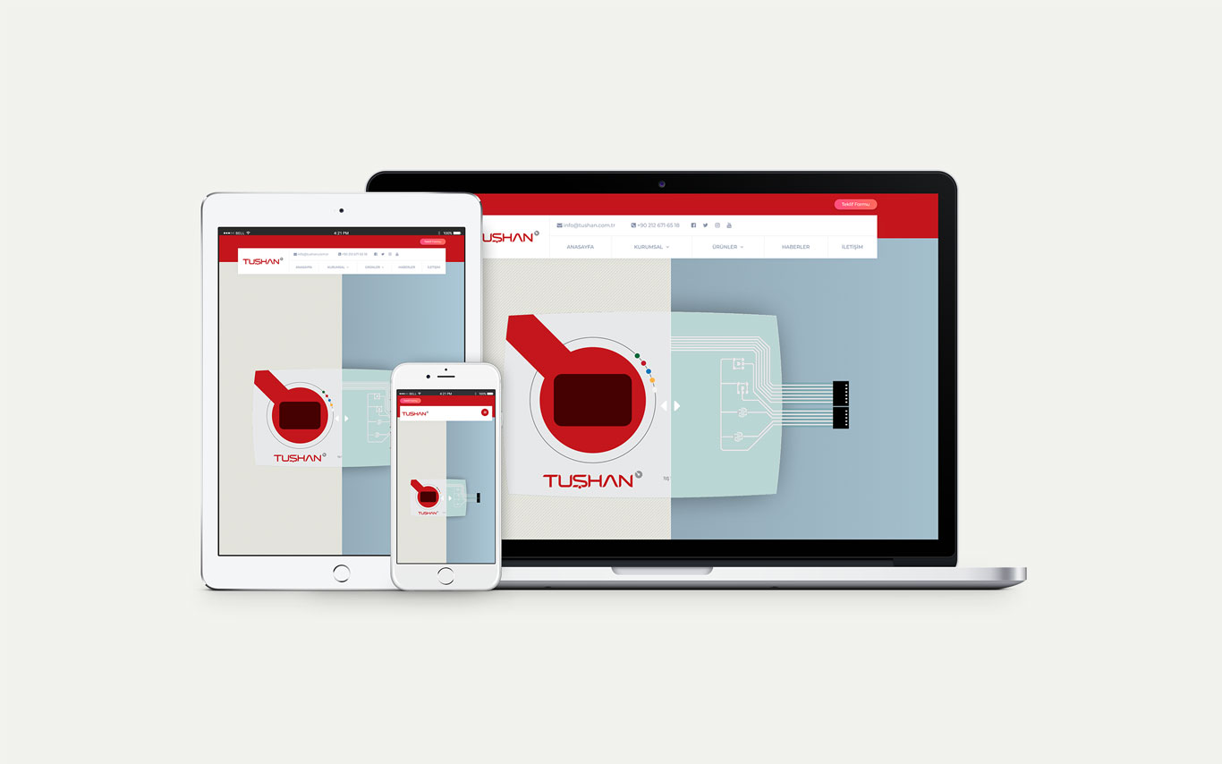 Tushan Web Tasarım Çalışması
