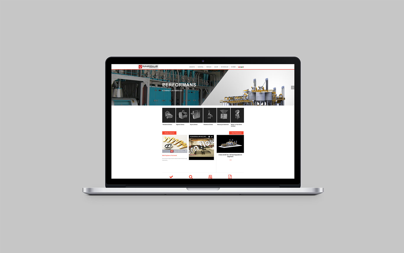 Yılmazoğulları Değirmen Web Tasarım Çalışması